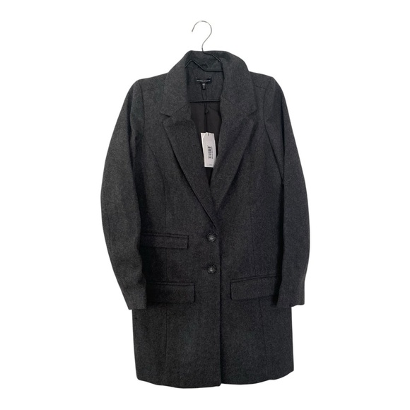 Universal Standard Charcoal Wool Coat Women’s Size 4XS 00/0 NEW Winter Warm - Picture 1 of 10